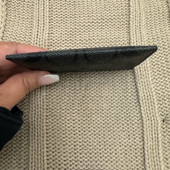 Coach Black Signature Card Holder - Picture 3 of 4